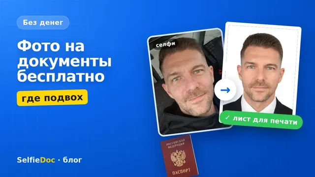 Фото на документы бесплатно — где подвох