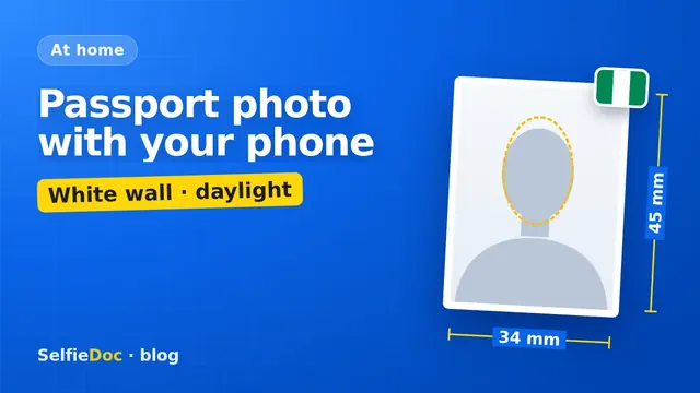 How to take a passport photograph with your phone against a white wall